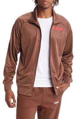 KAPPA Men's Authentic Angost Track Jacket in Brown Dk