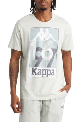 KAPPA Quinn Cotton Graphic T-Shirt in Grey Light
