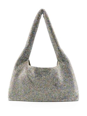 Kara Armpit crystal shoulder bag - Silver