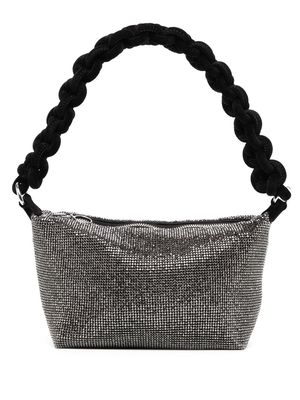 Kara chainmail-effect shoulder bag - Black