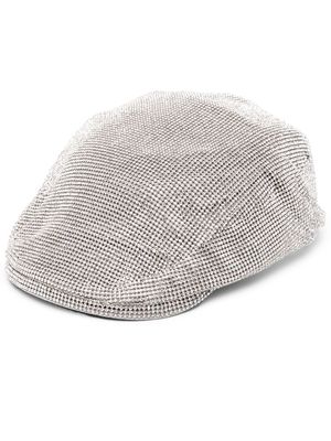 Kara crystal-embellished beret - Grey