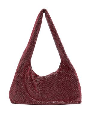 Kara crystal-embellished slouch-body tote bag - Red
