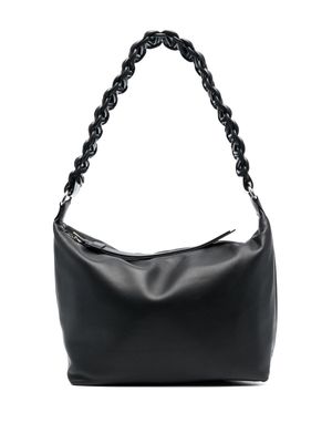 Kara Lattice leather tote bag - Black