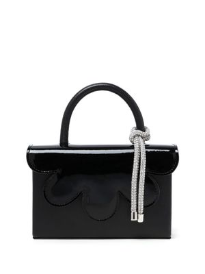 Kara Petal crystal-strap mini bag - Black