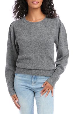 Karen Kane Pleat Sleeve Sweater in Dark Grey