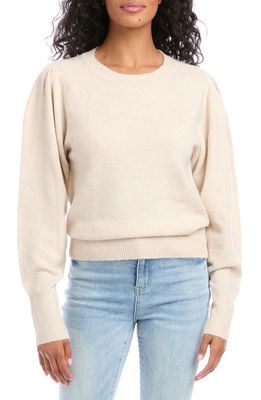 Karen Kane Pleat Sleeve Sweater in Sand