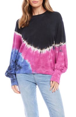 Karen Kane Puff Sleeve Tie Dye Sweatshirt
