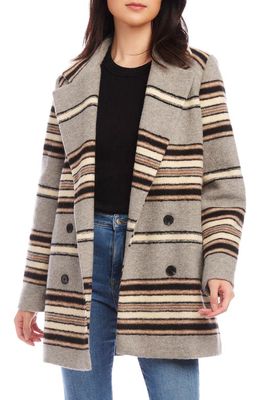 Karen Kane Stripe Double Breasted Jacket