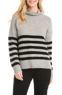 Karen Kane Stripe Funnel Neck Sweater