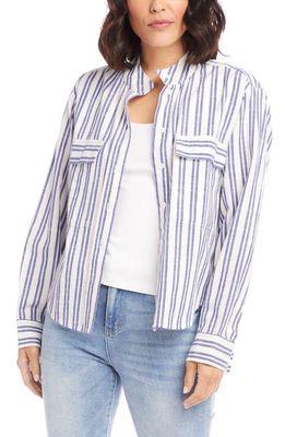 Karen Kane Stripe Shirt Jacket