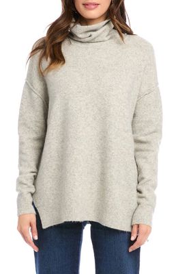 Karen Kane Turtleneck Sweater in Light Grey