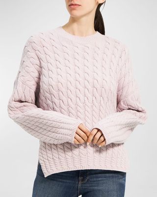 Karenia Cable-Knit Wool-Cashmere Sweater