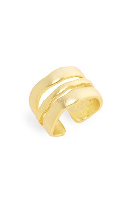 Karine Sultan Adjustable Line Ring in Gold