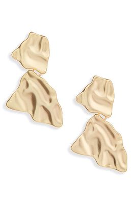 Karine Sultan Freeform Drop Earrings in Gold