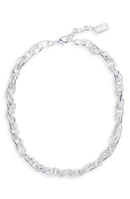 Karine Sultan Intertwined Link Necklace in Silver