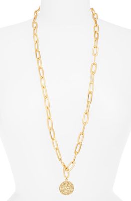 Karine Sultan Long Pendant Necklace in Gold