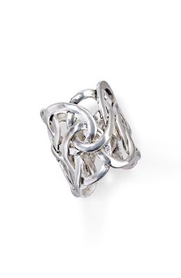 Karine Sultan Overlap Ring in Silver