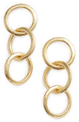 Karine Sultan Round Link Drop Earrings in Gold
