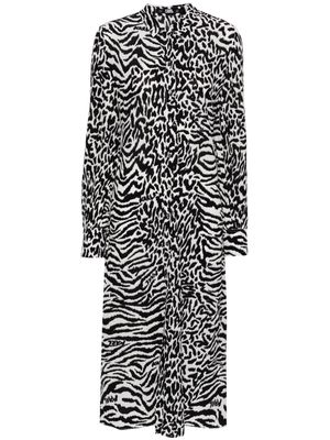 Karl Lagerfeld animal-print shirt dress - Black