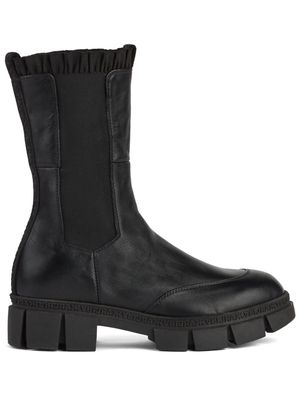 Karl Lagerfeld Aria leather boots - Black