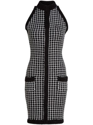 Karl Lagerfeld bouclé-design sleeveless dress - Black