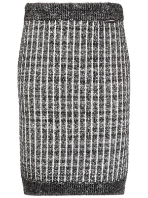 Karl Lagerfeld bouclé knitted skirt - Black