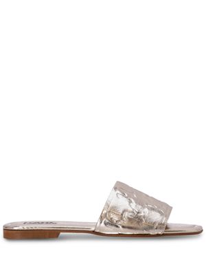 Karl Lagerfeld Brio leather slides - Gold