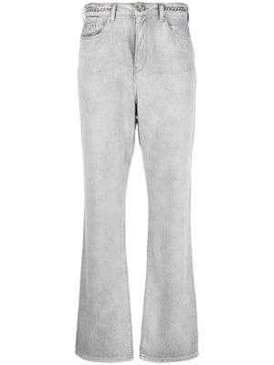 Karl Lagerfeld chain-link flared jeans - Grey