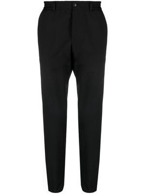 Karl Lagerfeld Chase logo-patch tapered trousers - Black
