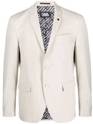 Karl Lagerfeld Clever single-breasted blazer - Neutrals