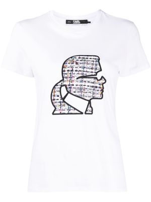 Karl Lagerfeld cotton logo-print T-shirt - White