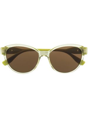 Karl Lagerfeld cut-out sunglasses - Green