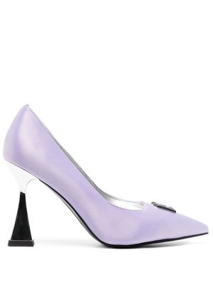 Karl Lagerfeld Debut 100mm pointed pumps - Purple