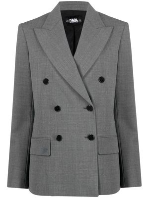 Karl Lagerfeld double breasted suit blazer - Grey