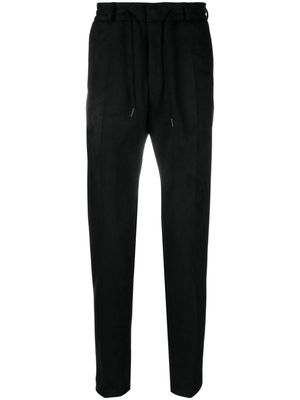 Karl Lagerfeld drawstring textured trousers - Black