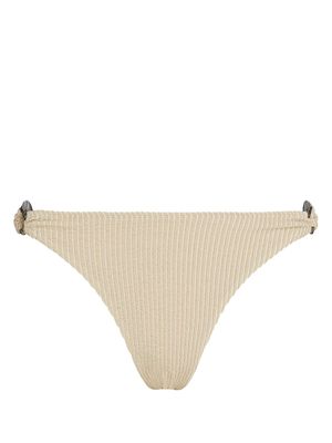 Karl Lagerfeld Fan Charm lurex bikini bottoms - Neutrals