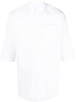 Karl Lagerfeld flap-pocket short-sleeve shirt - White