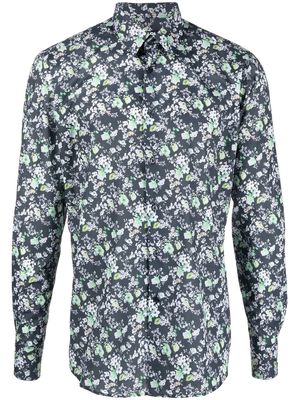 Karl Lagerfeld floral-print long-sleeve shirt - Green