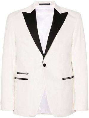 Karl Lagerfeld Fortune velvet blazer - Neutrals