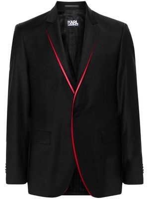 Karl Lagerfeld Glare layered blazer - Black