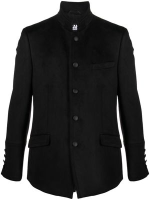 Karl Lagerfeld Glory single-breasted faux-suede jacket - Black