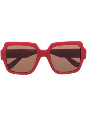 Karl Lagerfeld gradient oversize-frame sunglasses - Red