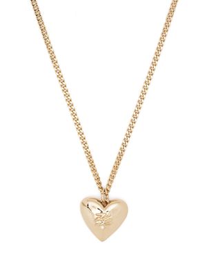 Karl Lagerfeld heart-pendant chain necklace - Gold