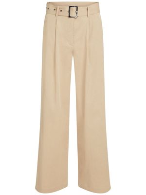 Karl Lagerfeld high-rise wide-leg trousers - Neutrals