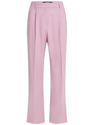 Karl Lagerfeld high-waist straight-leg tailored trousers - Pink