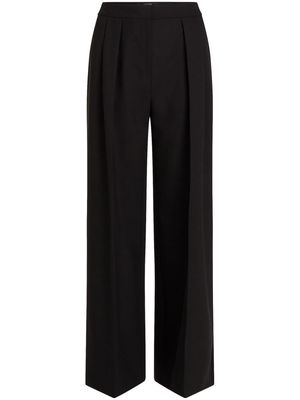 Karl Lagerfeld high-waist wide-leg tailored trousers - Black
