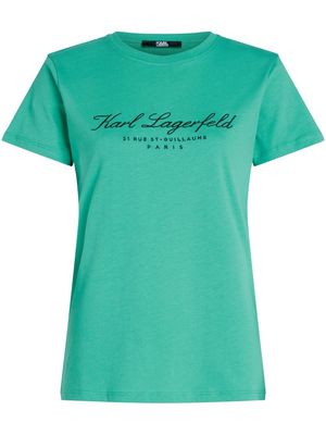 Karl Lagerfeld Hotel Karl cotton T-shirt - Green