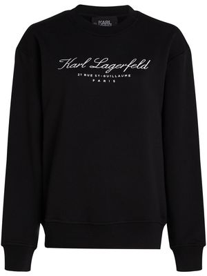 Karl Lagerfeld Hotel Karl organic cotton sweatshirt - Black