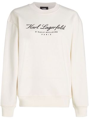 Karl Lagerfeld Hotel Karl organic cotton sweatshirt - White