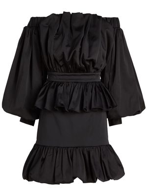 Karl Lagerfeld Hun's Pick ruffled mini dress - Black